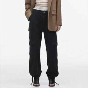 Zara Black Cargo Jeans